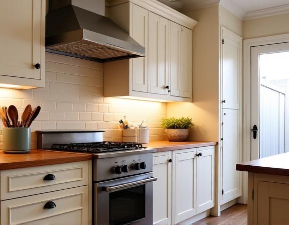 Classic shaker-style kitchen in Paddington